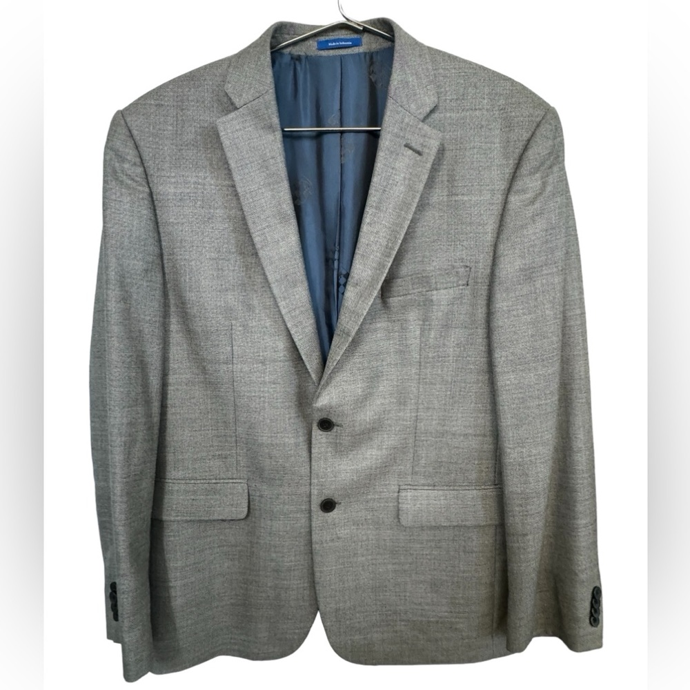 Vince Camuto Gray High End Suit Jacket Men’s 42R Silk Wool Blend MINTY